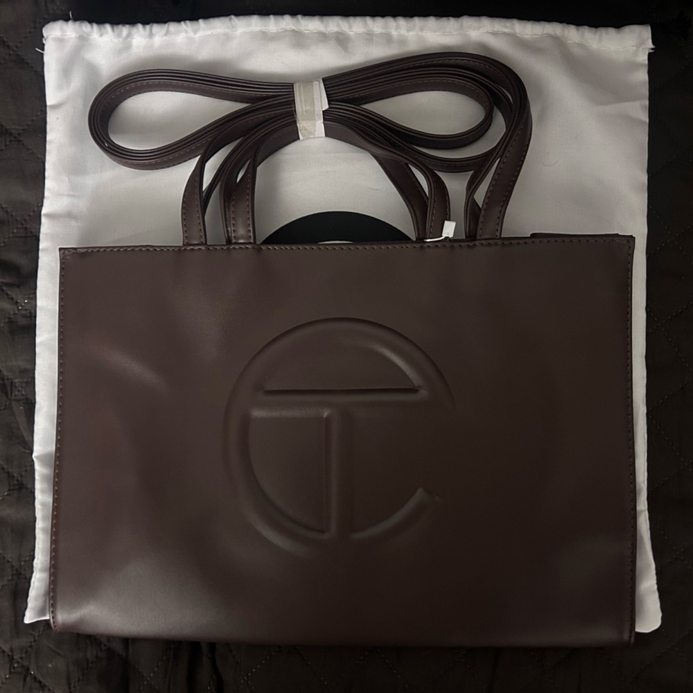 TELFAR Medium Shopping Bag | Chocolate - New with Tags and Dust Bag